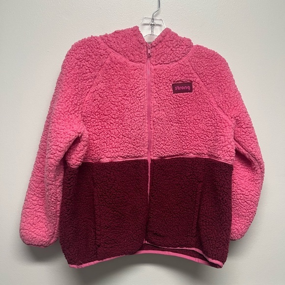 Girls Plus Zip Up Sherpa Jacket 20.5 - Picture 1 of 5